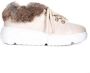 Casadei Stijlvolle Sneakers met Bontdetails Beige Dames - Thumbnail 1