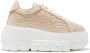 Casadei Gestructureerde vegan leren sneakers met rubberen zool Beige Dames - Thumbnail 1