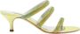 Casadei Groene Hollywood sandalen met hak en kristalversieringen - Thumbnail 1