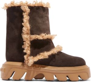 Casadei Stoere Winter Enkellaars Bruin Dames