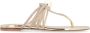 Casadei Strass platte sandalen met ronde neuslijn - Thumbnail 1