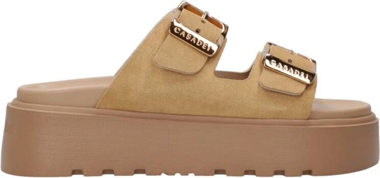 Casadei Suède Sandalen met Dubbele Band