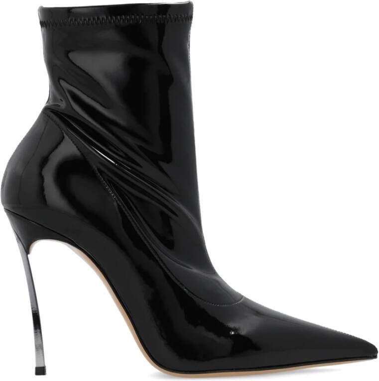 Casadei Super Blade Ultravox enkellaarzen met hak Zwart Dames