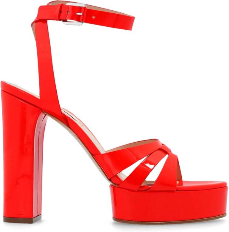 Casadei Tiffany gepatenteerde hakken sandalen Red Dames