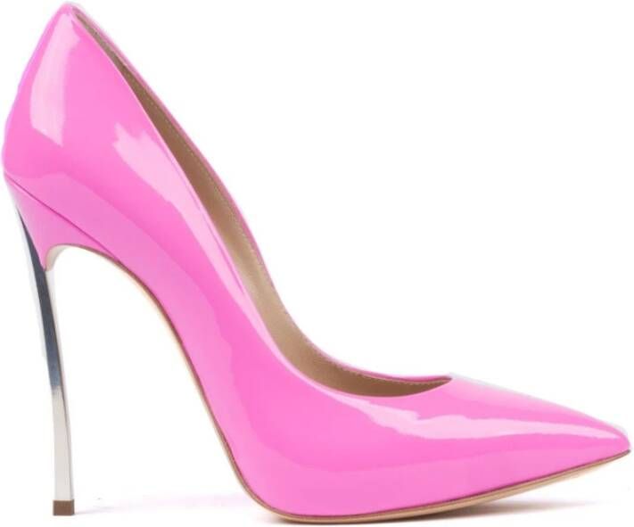 Casadei Tijdloze Roze Décolleté met Roestvrij Stiletto Hak Pink Dames