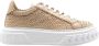 Casadei Vegan Leren Geweven Sneakers Beige Dames - Thumbnail 1