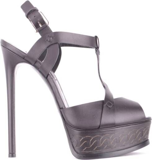 Casadei Verfijnde hoge hak sandalen Black Dames