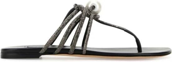 Casadei Versierde Stof Teenslippers