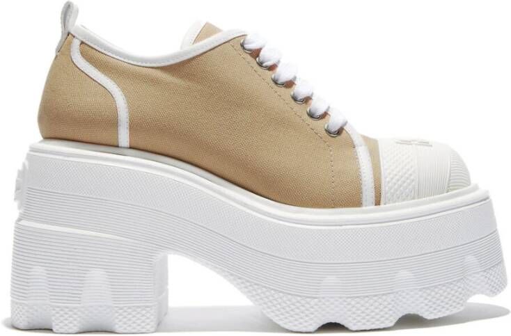 Casadei Urban Tech-Wear Fedora Sneakers Beige Dames