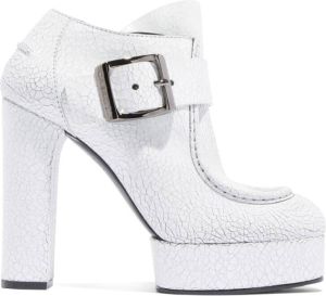 Casadei Witte Gebarsten Leren Betty Harley Schoen Wit Dames