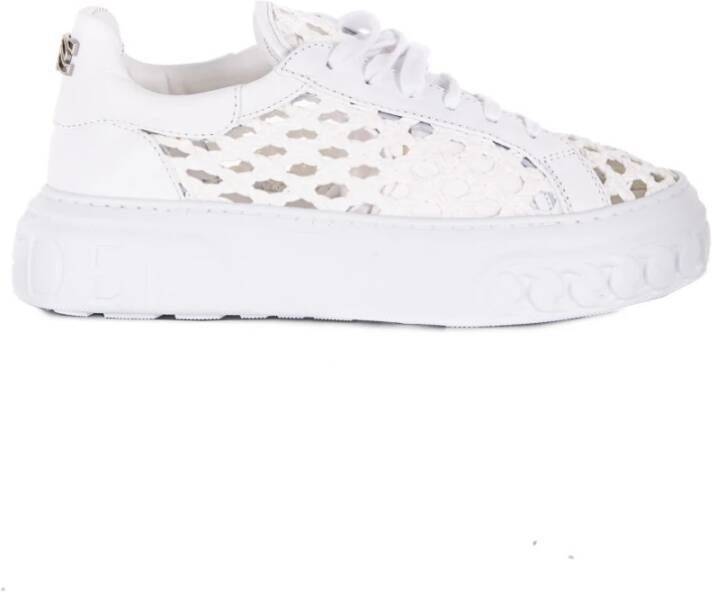 Casadei Witte Sneakers Stijlvol en Comfortabel White Dames