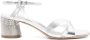 Casadei Zilveren Enkelband Lage Hak Sandalen - Thumbnail 1