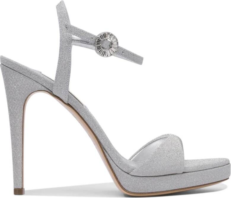 Casadei Zilveren Hakken Pumps Elegante Schoenen