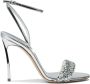Casadei Zilveren Hakken Sandalen Interstellar Stijl - Thumbnail 1