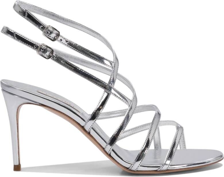 Casadei Zilveren Sandalen voor Vrouwen Ss25