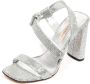 Casadei Zilveren Velcro Sandaal Fata Model - Thumbnail 1