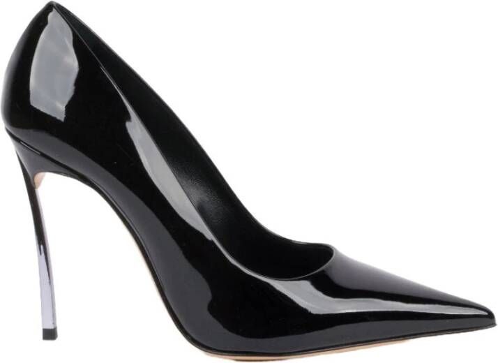 Casadei Super Blade glanzende stiletto pumps Black Dames