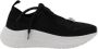 Casadei Zwarte Gebreide Sneakers met Solitaire Bezel - Thumbnail 1
