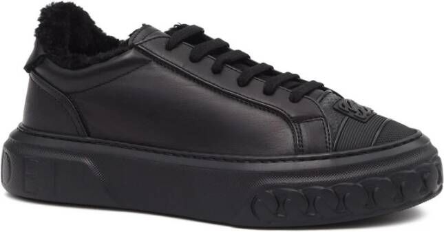 Casadei Zwarte Gevoerde Sneakers Black Dames
