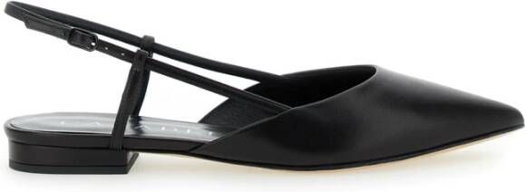 Casadei Zwarte Hakken Scarlet Flats Black Dames