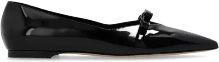 Casadei Zwarte lakballerina's Black Dames