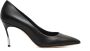 Casadei Zwarte Leren Blade Hak Pumps - Thumbnail 1