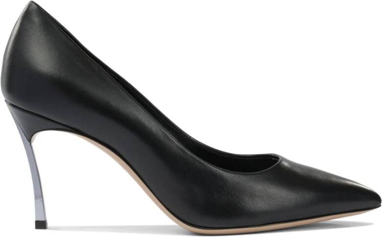 Casadei Zwarte Leren Elegante Pumps