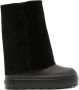 Casadei Zwarte Omkeerbare Leren Sleehaklaarzen Black Dames - Thumbnail 1