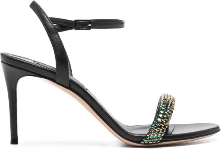Casadei Zwarte Sandalen met Enkelband