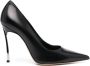 Casadei Zwarte sandalen met zilveren detail - Thumbnail 1