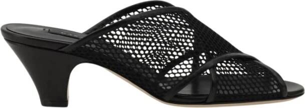Casadei Zwarte Slingback Hakken Sandalen