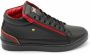 Cash Money Heren Sneaker Cesar Black Red- CMS98 Zwart Maten: - Thumbnail 2