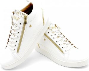 Cash Money Heren Sneaker Majesty White Gold CMS98 Wit Maten: