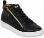 Cash Money Heren Schoenen Heren Sneaker Croc Black Gold CMS98 Zwart Maten: - Thumbnail 1