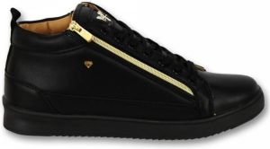 Cash Money Heren Sneaker Bee Black Gold V2- CMS98 -Zwart Maten: