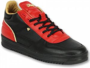 Cash Money Mannen Schoenen Sneakers Luxury Black Red- CMS72 Rood Maten: