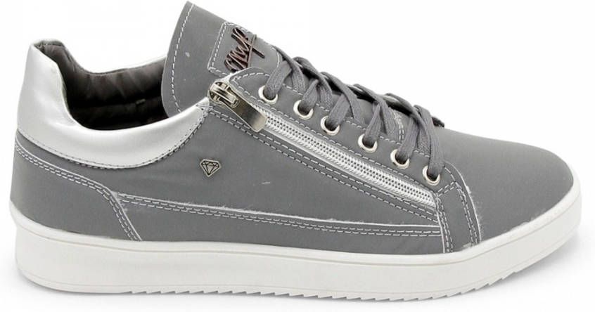 Cash Money Heren Sneakers Reflect Grey White CMS97 Grijs Maten: