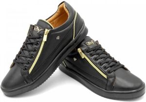 Cash Money Heren Sneakers Zippers Black CMS97 Zwart Maten: