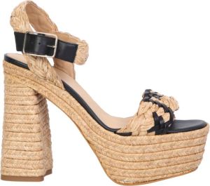 Castañer Authentieke Agnes Platform Sandalen Beige Dames