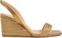 Castañer Barby sandalen met metalen vlechtwerk en 8 cm sleehak. Yellow Dames - Thumbnail 1