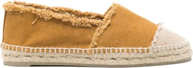 Castañer Beige platte schoenen met gevlochten zool