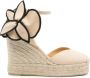 Castañer Beige Sleehak Bloem Platte Schoenen - Thumbnail 1