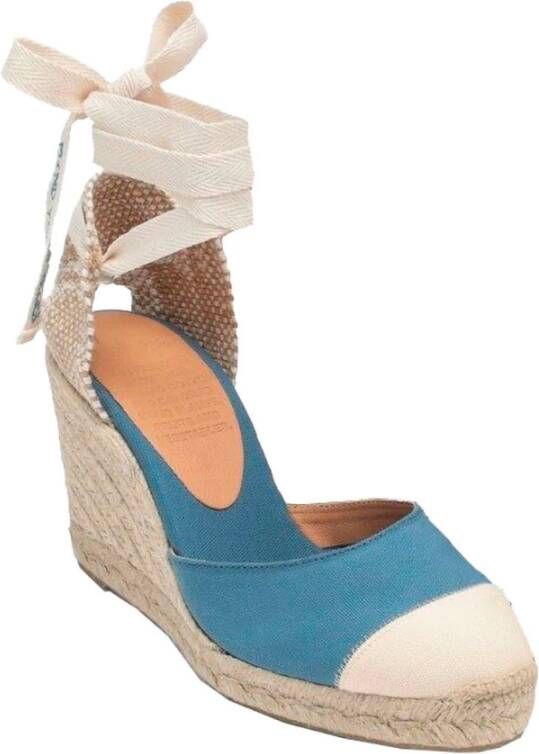 Castañer Blauwe platte schoenen Blue Dames