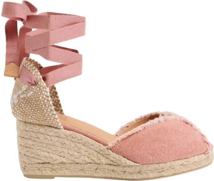 Castañer Stijlvolle Espadrille Sandalen voor Vrouwen Pink Dames