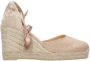 Castañer Handgemaakte Metallic Linnen Espadrilles Pink Dames - Thumbnail 2