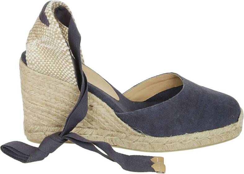 Castañer Carina 8 002 Sleehak Espadrilles Blue Dames