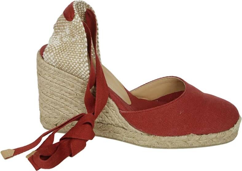 Castañer Carina 8 002 Sleehak Espadrilles Red Dames