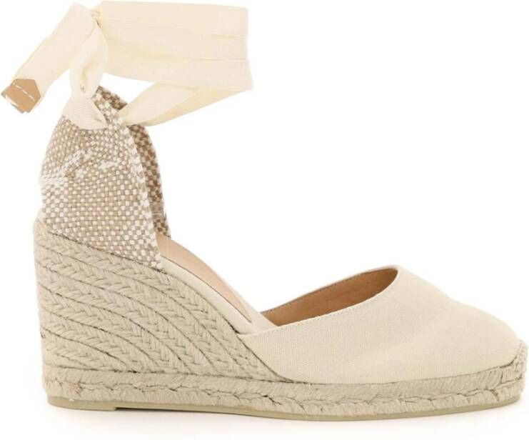 Castañer Verhoog je zomerse stijl met hoge hak sandalen White Dames