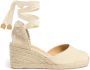 Castañer Stijlvolle Wedges en Flatforms voor Vrouwen Beige Dames - Thumbnail 7
