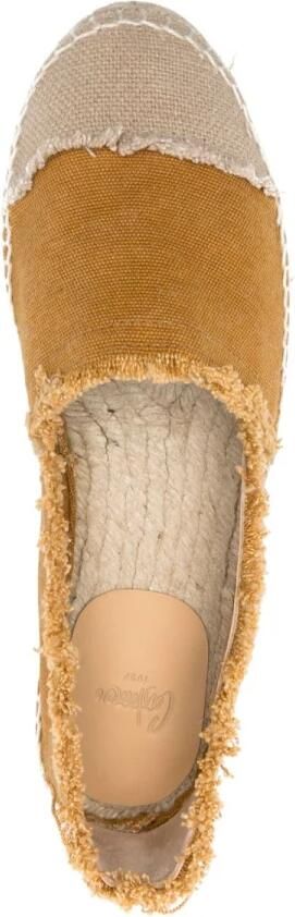 Castañer Beige platte schoenen met gevlochten zool